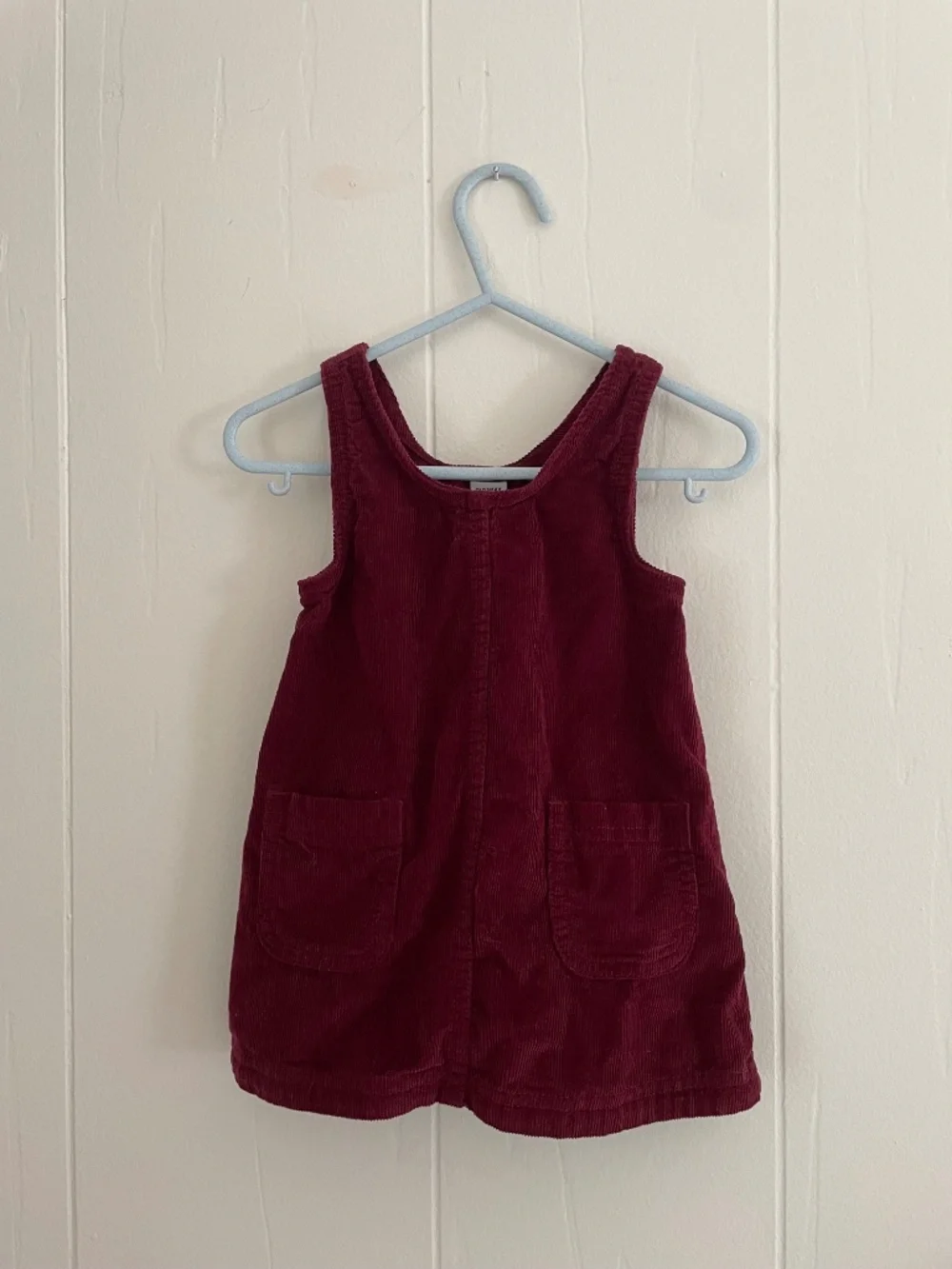 Sweet Maroon Corduroy Dress for Baby/Toddler